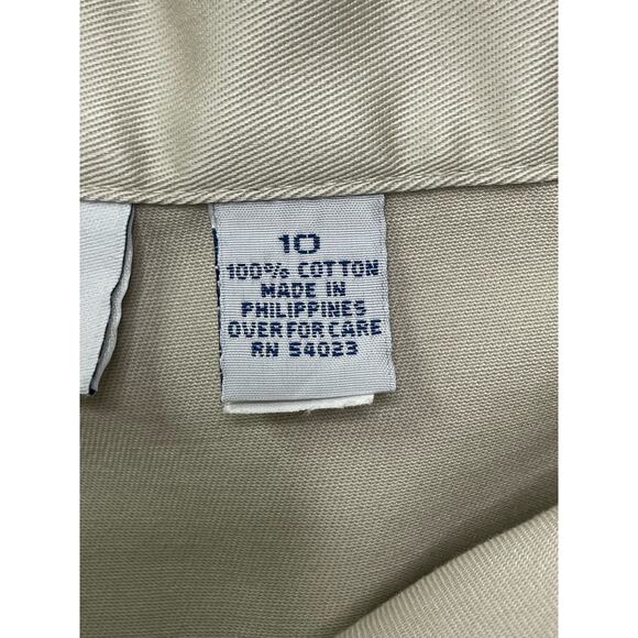 Vintage‎ Y2K Old Navy Trouser Pants Mid Rise Straight Leg Beige Womens Size 10 - Picture 4 of 9
